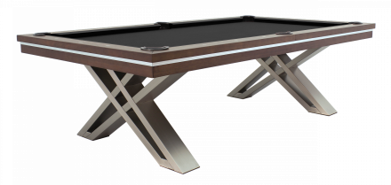 Стол / пул "Pierce" 8 ф (коричневый) с плитой, со столешницей Стол / пул "Pierce" 8 ф (коричневый) с плитой, со столешницей