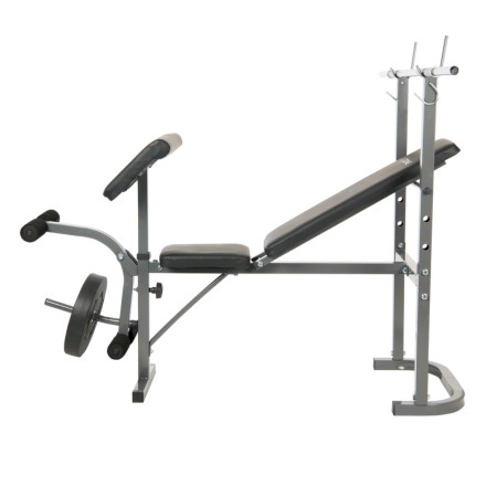 Скамья под штангу с опциями DFC GOZONE GZE-2201 со штангой и дисками в комплекте