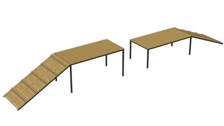 Трамплин разноуровневый для собак