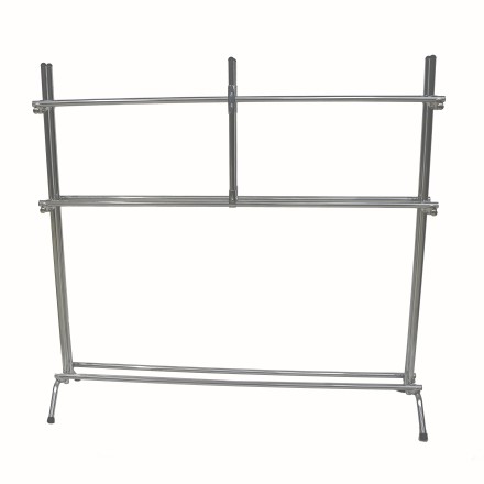 Мобильная подставка для ковриков на 30-40 шт.,160х35х160см.