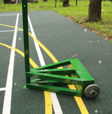 Стойки для бадминтона соревновательные с противовесами по 50 кг (модель АТ262) 