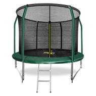 ARLAND Батут премиум 10FT с внутренней страховочной сеткой и лестницей (Dark green)