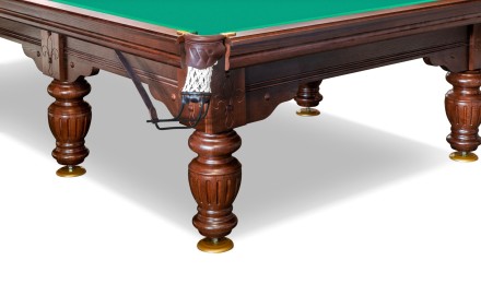 Стол / пирамида "Онега" (12 футов, 8 ног, 25мм камень) борта ясень