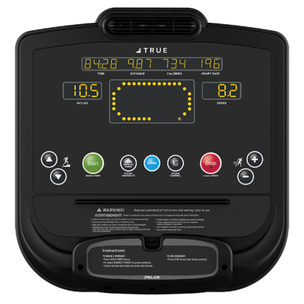 Беговая дорожка с увеличенным наклоном TRUE TI1000 ALPINE RUNNER c консолью Emerge Беговая дорожка с увеличенным наклоном TRUE TI1000 ALPINE RUNNER c консолью Emerge