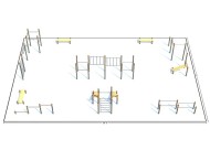 Спортивный уличный Комплекс К-6