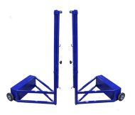 Стойки для бадминтона соревновательные с противовесами по 50 кг (модель АТ262)  1