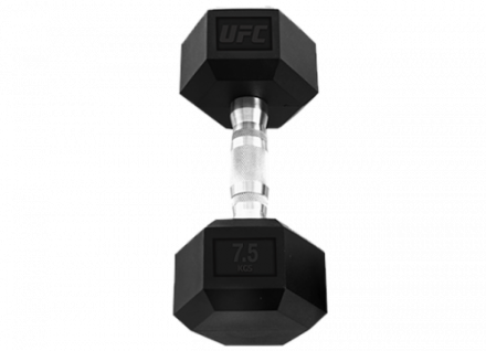 Гантель шестигранная UFC 7.5 кг Гантель шестигранная UFC 7.5 кг