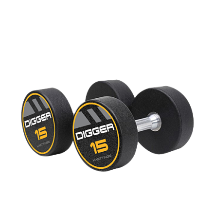 Комплект полиуретановых гантелей 10 пар от 12,5 до 35кг Hasttings Digger HD51D4C-12,5-35 Комплект полиуретановых гантелей 10 пар от 12,5 до 35кг Hasttings Digger HD51D4C-12,5-35