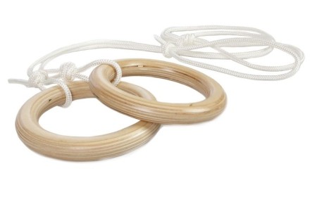 Шведская стенка RS-G13 бежевый (+канат, кольца)