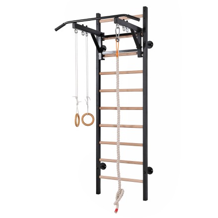 Шведская стенка RS-G13 бежевый (+канат, кольца)