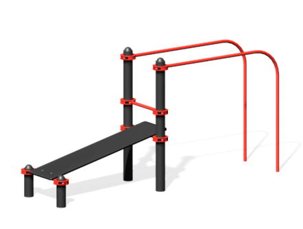 Воркаут-комплекс «Скамья и Брусья» 