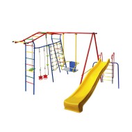 Спортивный комплекс Игромания-1 Скалолаз дачный с горкой КМС-421