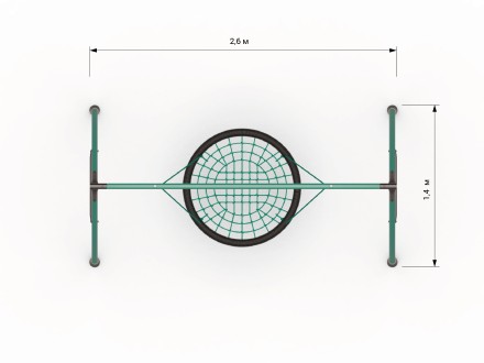 Качели двойные усиленные (каркас)