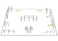 Спортивный уличный Комплекс К-7