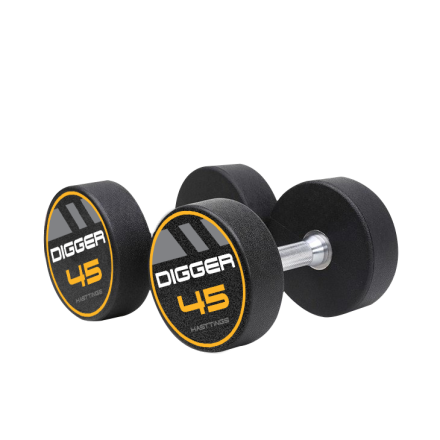 Комплект полиуретановых гантелей 5 пар от 37,5 до 47,5кг Hasttings Digger HD51D4C-37,5-47,5 Комплект полиуретановых гантелей 5 пар от 37,5 до 47,5кг Hasttings Digger HD51D4C-37,5-47,5