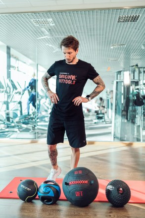 Мяч тренировочный черный 4 кг