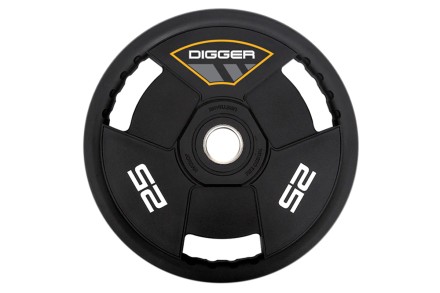 Диск олимпийский полиуретановый 3-х хватовый 25кг Hasttings Digger HD51C3A-25