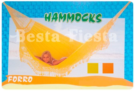 Гамак двухместный FORRO (Бразилия) желтый