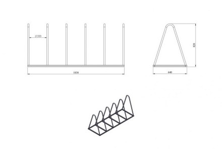 Велопарковка "Пирамида" (5 мест)