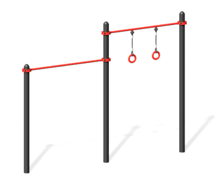Воркаут-комплекс "Турник и кольца"