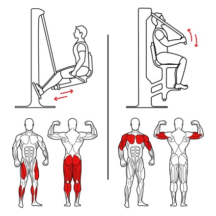 Уличный тренажер 'Жим ногами-Жим от груди' УТ-04/16