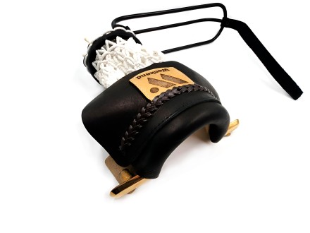 Комплект луз с выкатом RU-06-П, скоба - латунь (лен, черная кожа, комбинированная) плетенка с логотипом Комплект луз с выкатом RU-06-П, скоба - латунь (лен, черная кожа, комбинированная) плетенка с логотипом