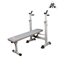 Скамья со стойками под штангу DFC складная DKF01