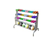 Стойка под гантели и медицинские мячи