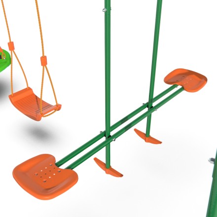 Детский комплекс DFC MULTIPLAY качели: планер, верёвочные, гнездо; мини-батут и баскетбольный щит Детский комплекс DFC MULTIPLAY качели: планер, верёвочные, гнездо; мини-батут и баскетбольный щит