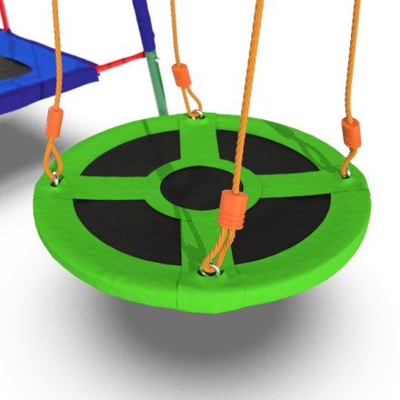 Детский комплекс DFC MULTIPLAY качели: планер, верёвочные, гнездо; мини-батут и баскетбольный щит Детский комплекс DFC MULTIPLAY качели: планер, верёвочные, гнездо; мини-батут и баскетбольный щит