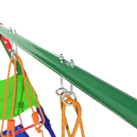 Детский комплекс DFC MULTIPLAY качели: планер, верёвочные, гнездо; мини-батут и баскетбольный щит Детский комплекс DFC MULTIPLAY качели: планер, верёвочные, гнездо; мини-батут и баскетбольный щит