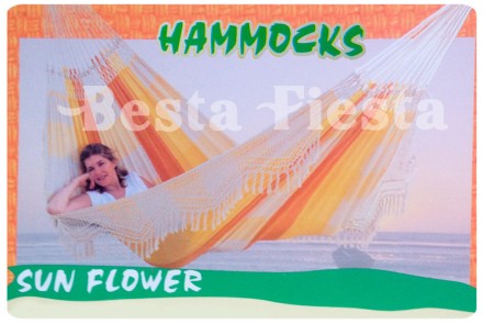 Гамак двухместный SUN FLOWER (Бразилия) цвет желтый
