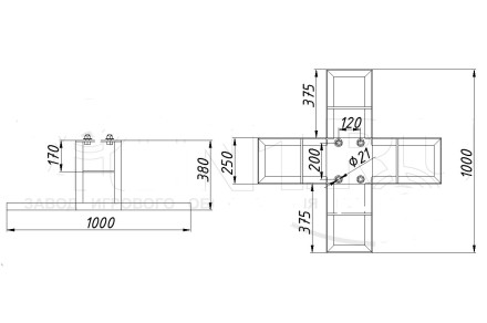 Закладаная деталь для каруселей КР013