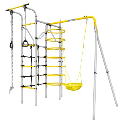  Дачный комплекс "Космос" + СЕТКА качели Romana 103.21.05 (серый/жёлтый)