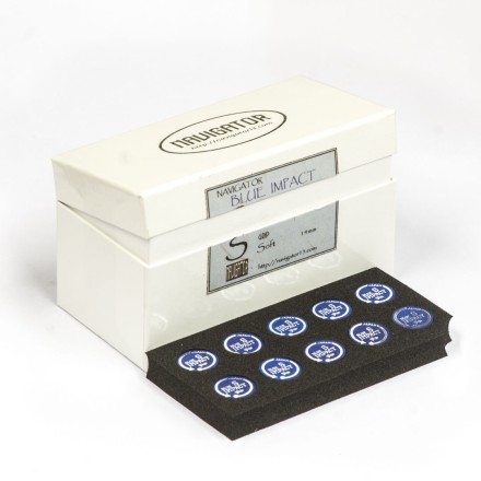 Наклейка для кия "Navigator Blue Impact" (S) 14мм