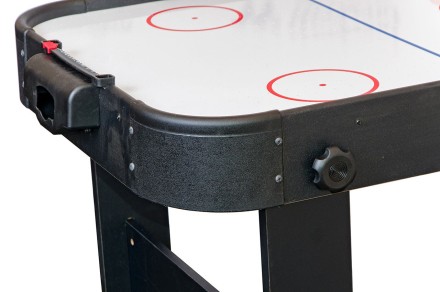 Игровой стол - аэрохоккей "Jersey" 4 ф (черный, складной)