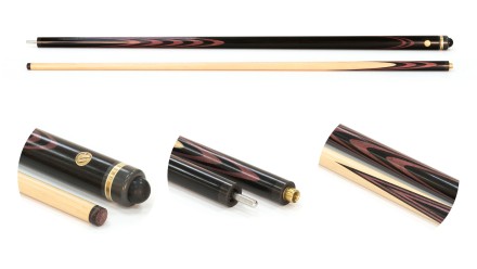 Кий / пирамида 2-pc "Классика" (черный граб, амарант) 13 запилов Кий / пирамида 2-pc "Классика" (черный граб, амарант) 13 запилов