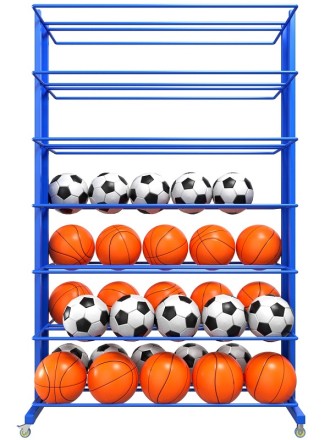 Стеллаж для мячей (усиленный) двухсторонний
