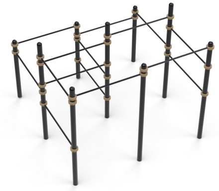 Комплекс из 15 турников с комбинированной высотой