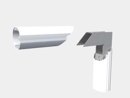 Ворота алюминиевые 7,32х2,44 м. профиль 100х120 мм Ворота алюминиевые 7,32х2,44 м. профиль 100х120 мм