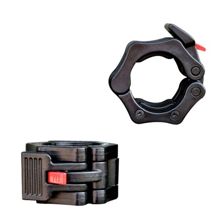 Замок Lock-Jaw с фиксатором для грифа 50 мм чёрн.нейлон. (комплект)