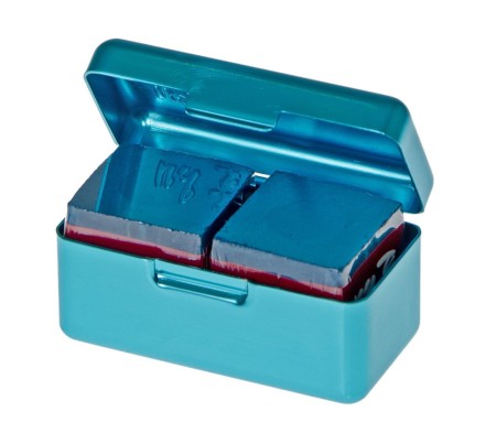 Мел "Ball teck PRO II" (2 шт, в бирюзовой металлической коробке) синий