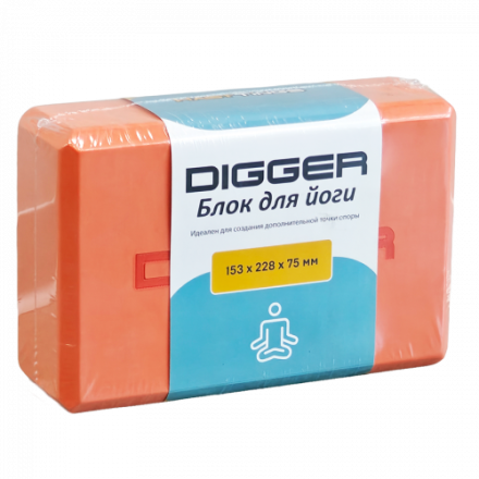 Блок для йоги оранжевый Hasttings Digger HD22E1-Orange Блок для йоги оранжевый Hasttings Digger HD22E1-Orange