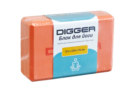 Блок для йоги оранжевый Hasttings Digger HD22E1-Orange Блок для йоги оранжевый Hasttings Digger HD22E1-Orange