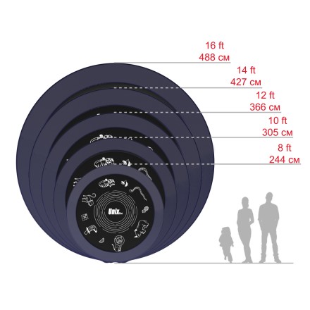 Батут UNIX Line SUPREME GAME 10 ft (Blue)