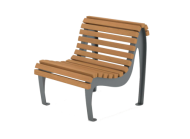 Скамейка одноместная Серена 01.083.0