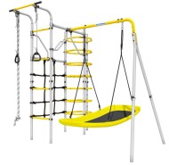 Дачный комплекс "Космос" + ЛОДКА качели Romana 103.21.05 (серый/жёлтый) 