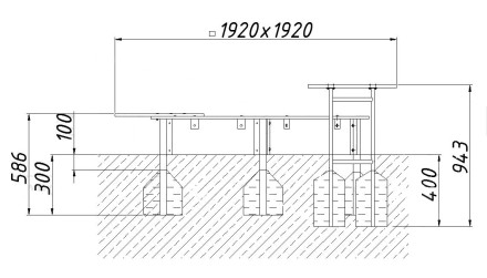 Детская песочница "Фиалка" 