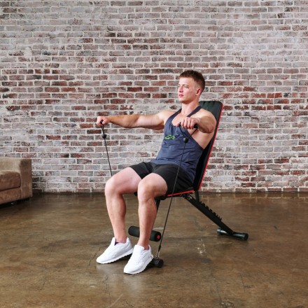 Cкамья силовая универсальная DFC с эспандерами DCH310 Cкамья силовая универсальная DFC с эспандерами DCH310