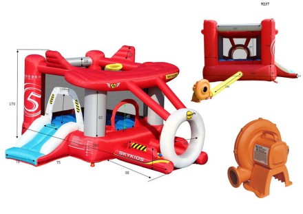 Надувной батут Аэроплан арт. 9237 Надувной батут Аэроплан арт. 9237